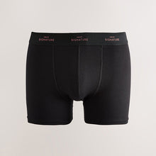 Load image into Gallery viewer, Black Rich Colour Waistband Signature Comfort Soft Trunks
