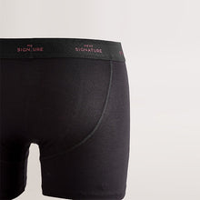 Load image into Gallery viewer, Black Rich Colour Waistband Signature Comfort Soft Trunks
