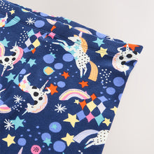 Load image into Gallery viewer, Navy Rainbow Unicorn Leggings (3-12yrs)
