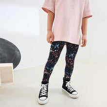 Load image into Gallery viewer, Black Splat Leggings (3-12yrs)
