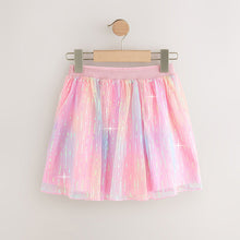 Load image into Gallery viewer, Pink Rainbow Sparkle Pull On Skirt (3-12yrs)
