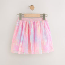 Load image into Gallery viewer, Pink Rainbow Sparkle Pull On Skirt (3-12yrs)
