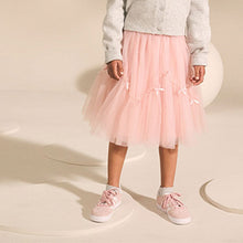 Load image into Gallery viewer, Pink Bow Detail Mesh Skirt (3-12yrs)
