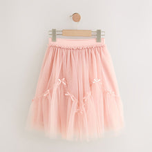 Load image into Gallery viewer, Pink Bow Detail Mesh Skirt (3-12yrs)
