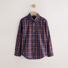 Load image into Gallery viewer, Plum Purple Long Sleeve Cotton Check Shirt (3-12yrs)
