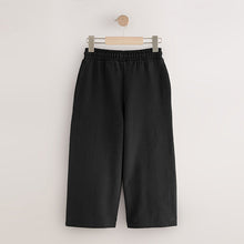 Load image into Gallery viewer, Black Wide Leg Joggers (3-12yrs)
