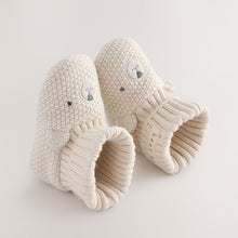 Load image into Gallery viewer, Neutral Bear Baby Sock Top Boot Shoes (0-18mths)
