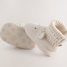 Load image into Gallery viewer, Neutral Bear Baby Sock Top Boot Shoes (0-18mths)
