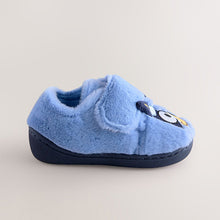 Load image into Gallery viewer, Blue/Orange Bluey Cupsole Slippers
