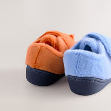 Load image into Gallery viewer, Blue/Orange Bluey Cupsole Slippers
