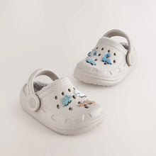 Load image into Gallery viewer, Neutral Dinosaur Slipper Clogs
