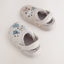 Load image into Gallery viewer, Neutral Dinosaur Slipper Clogs
