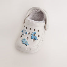 Load image into Gallery viewer, Neutral Dinosaur Slipper Clogs
