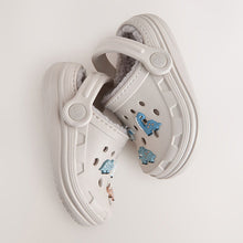 Load image into Gallery viewer, Neutral Dinosaur Slipper Clogs
