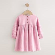 Load image into Gallery viewer, Pink Character Textured Dress (12mths-5yrs)
