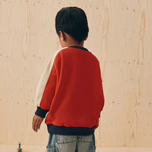Load image into Gallery viewer, Red 1982 All-Over Print Crew Neck Sweatshirt (3mths-6yrs)
