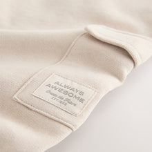 Load image into Gallery viewer, Ecru Soft Touch Jersey Utility Joggers (3mths-6yrs)
