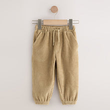 Load image into Gallery viewer, Tan Brown Jersey Cord Joggers (3mths-6yrs)
