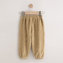 Load image into Gallery viewer, Tan Brown Jersey Cord Joggers (3mths-6yrs)
