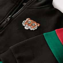 Load image into Gallery viewer, Black Half Zip Top and Joggers Set (3mths-6yrs)
