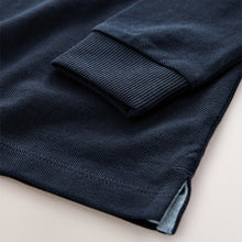 Load image into Gallery viewer, Navy Long Sleeve Polo Shirt (3mths-6yrs)
