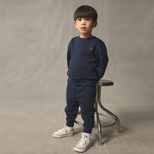 Load image into Gallery viewer, Navy Blue Logo Sweatshirt And Joggers Set (3mths-6yrs)
