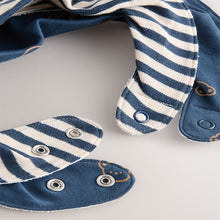 Load image into Gallery viewer, Blue Mum and Dad Baby Bibs 2 Pack
