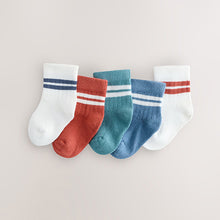 Load image into Gallery viewer, Rust Brown Baby Socks 5 Pack (0-12mths)
