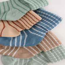 Load image into Gallery viewer, Multi Baby Roll Top Socks 5 Pack (0-12mths)
