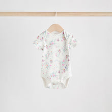 Load image into Gallery viewer, Ecru Fairy Short Sleeve Bodysuits 5 Pack
