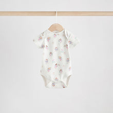 Load image into Gallery viewer, Ecru Fairy Short Sleeve Bodysuits 5 Pack
