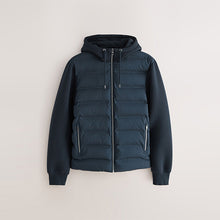 Load image into Gallery viewer, Navy Blue Hybrid Quilted Jacket
