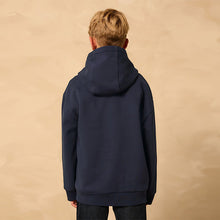 Load image into Gallery viewer, Navy Controller Older Boys Graphic Print Hoodie (3-12yrs)
