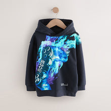 Load image into Gallery viewer, Navy Controller Older Boys Graphic Print Hoodie (3-12yrs)
