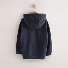 Load image into Gallery viewer, Navy Controller Older Boys Graphic Print Hoodie (3-12yrs)
