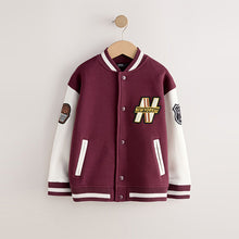 Load image into Gallery viewer, Berry Red Graphic Print Bomber Jacket (3-12yrs)
