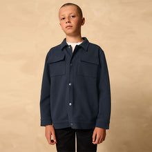 Load image into Gallery viewer, Navy Smart Shacket (4-12yrs)
