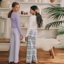 Load image into Gallery viewer, Purple/Green Woven Pyjama Bottoms 2 Pack (3-12yrs)
