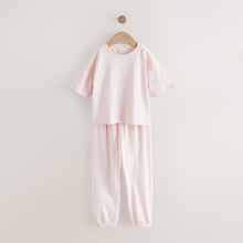 Load image into Gallery viewer, Pink/Blue Mini Print Jogger Pyjamas 3 Pack (3-12yrs)
