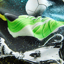 Load image into Gallery viewer, Black/Multi Football Regular Fit Short Sleeve All-Over Print T-Shirt (3-12yrs)
