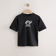 Load image into Gallery viewer, Black Smile Headphones Relaxed Fit Short Sleeve Graphic T-Shirt (3-12yrs)
