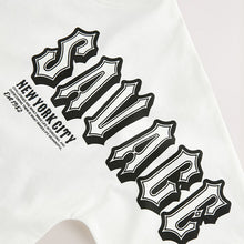 Load image into Gallery viewer, White Savage Back Print Relaxed Fit Short Sleeve Graphic T-Shirt (3-12yrs)

