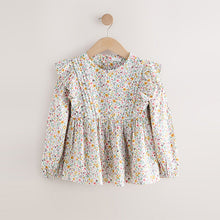 Load image into Gallery viewer, Multi Pink Ditsy Long Sleeve Blouse (3-12yrs)
