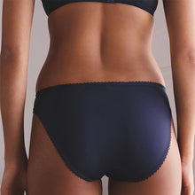 Load image into Gallery viewer, Navy/Cream Embroidered Knickers 2 Pack
