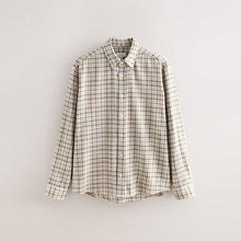 Load image into Gallery viewer, Ecru Signature Long Sleeve Check Shirt
