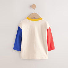 Load image into Gallery viewer, Multi Bright Hotchpotch Tractor Long Sleeve Appliqué T-Shirt (3mths-6yrs)
