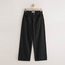 Load image into Gallery viewer, Black Wide Leg Jeans
