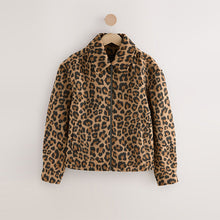 Load image into Gallery viewer, Animal Print Zip Through Jacket
