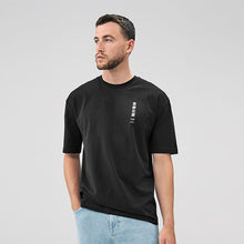 Load image into Gallery viewer, Black Hokusai Relaxed Fit Artist T-Shirt
