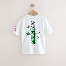 Load image into Gallery viewer, White Graffiti Single Minecraft T-Shirt (5-12yrs)
